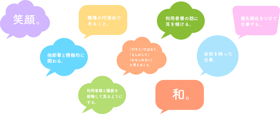 仕事をする上で大切にしていることは？：コメント